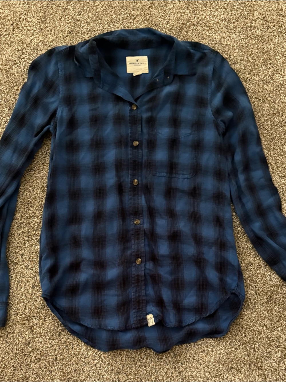 Lot of 15 American Eagle Outfitters Flannels Plaid Button-Down Shirts - Picture 8 of 16